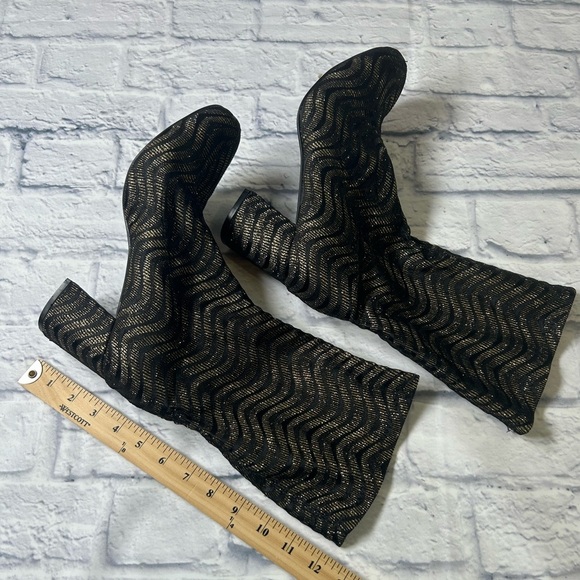 Chic by Lady Coutureny “Starlight” Black and Gold Women's Boots.Size42(10) NWOB. - Picture 8 of 10